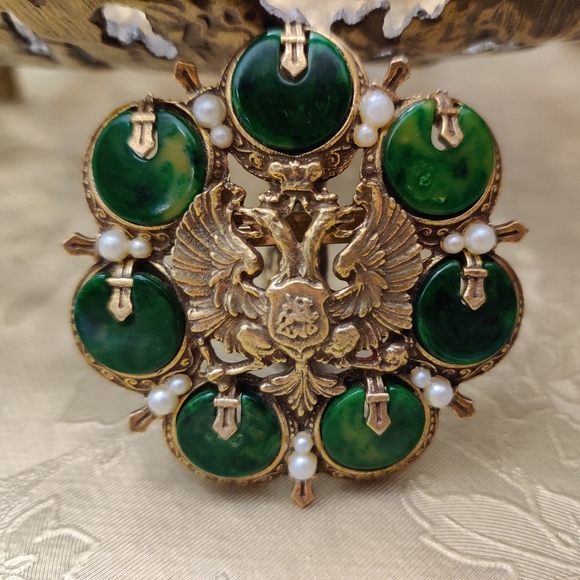 Arthur Pepper ART Brooch Heraldic Crest - Picture 4 of 10